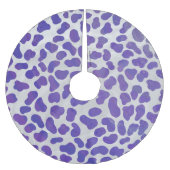 Dalmatiaans Paars en wit afdrukken Kerstboom Rok (Voorkant)