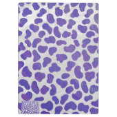 Dalmatiaans Paars en wit afdrukken Klembord (Achterkant)