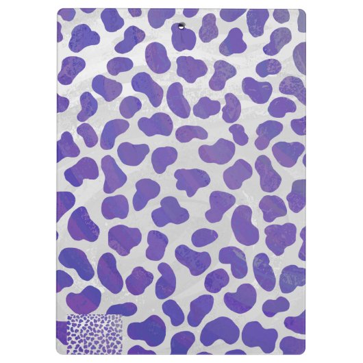 Dalmatiaans Paars en wit afdrukken Klembord (Achterkant)