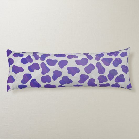 Dalmatiaans Paars en wit afdrukken Lichaamskussen (Achterkant)