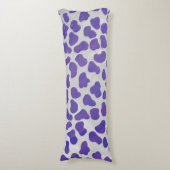 Dalmatiaans Paars en wit afdrukken Lichaamskussen (Voorkant Verticaal)