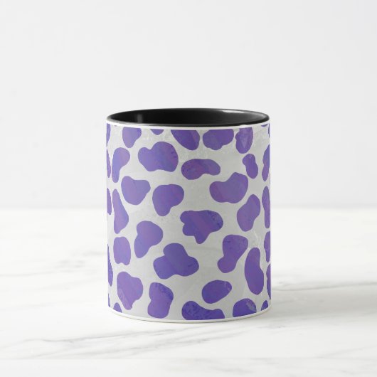 Dalmatiaans Paars en wit afdrukken Mok (Midden)