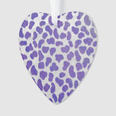 Dalmatiaans Paars en wit afdrukken Ornament (voorkant)