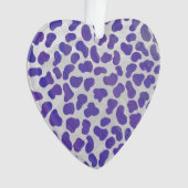 Dalmatiaans Paars en wit afdrukken Ornament (voorkant)