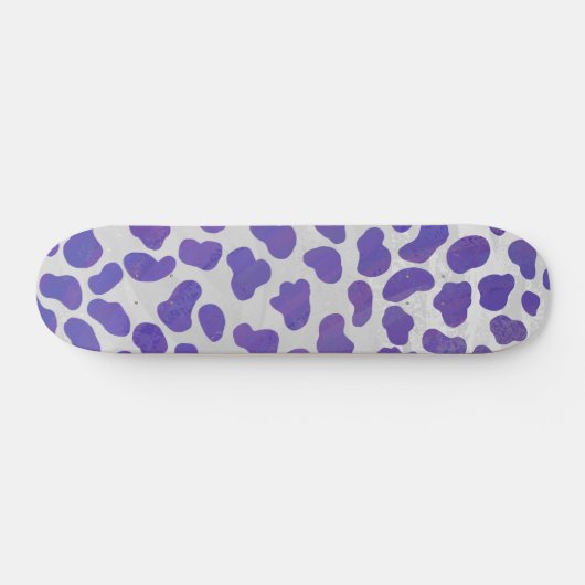 Dalmatiaans Paars en wit afdrukken Persoonlijk Skateboard (Horizontaal)