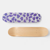 Dalmatiaans Paars en wit afdrukken Persoonlijk Skateboard (Horizontaal)