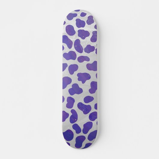 Dalmatiaans Paars en wit afdrukken Persoonlijk Skateboard (Voorkant)