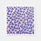 Dalmatiaans Paars en wit afdrukken Servet (Voorkant)