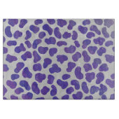 Dalmatiaans Paars en wit afdrukken Snijplank (Voorkant)