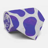 Dalmatiaans Paars en wit afdrukken Stropdas (Opgerold)