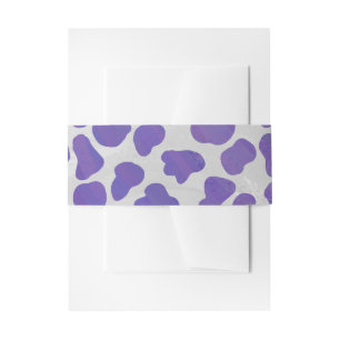 Dalmatiaans Paars en wit afdrukken Uitnodigingen Wikkel