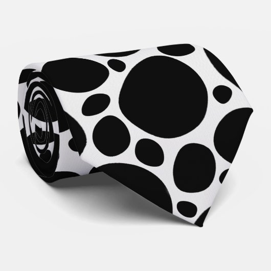 Dalmatiaans patroon stropdas (Opgerold)