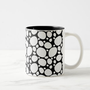 Dalmatiaans patroon tweekleurige koffiemok
