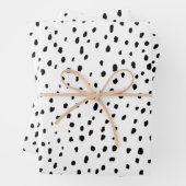 Dalmatiaans patroon (zwart/wit) inpakpapier vel (In situ)