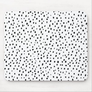 Dalmatiaans patroon (zwart/wit) muismat