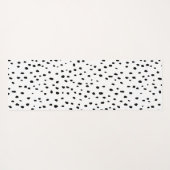 Dalmatiaans patroon (zwart/wit) yogamat (Achterkant (horizontaal))