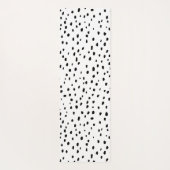 Dalmatiaans patroon (zwart/wit) yogamat (Achterkant)