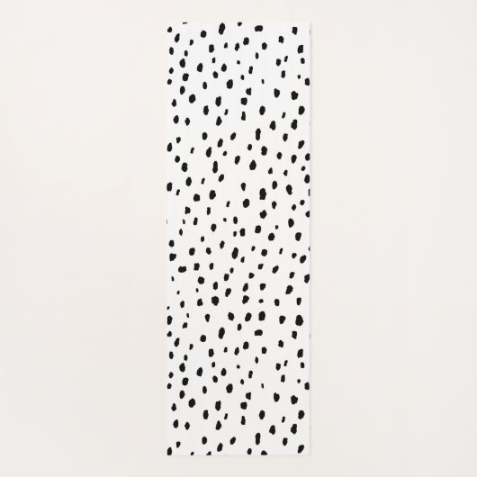 Dalmatiaans patroon (zwart/wit) yogamat (Achterkant)