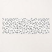 Dalmatiaans patroon (zwart/wit) yogamat (Voorkant (horizontaal))