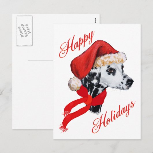 Dalmatiaans Prettige feestdagen (Voorkant / Achterkant)