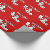 Dalmatiaans Puppy kerstpapier Cadeaupapier (Hoek)