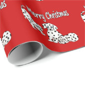 Dalmatiaans Puppy kerstpapier Cadeaupapier (Rol Hoek)