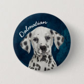 Dalmatiaans Ronde Button 5,7 Cm (Voorkant)