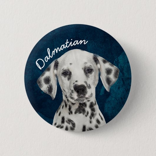Dalmatiaans Ronde Button 5,7 Cm (Voorkant)