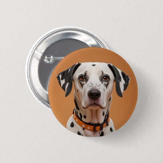 Dalmatiaans Ronde Button 5,7 Cm (Voorkant /achterkant)