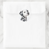 Dalmatiaans Ronde Sticker (Tas)
