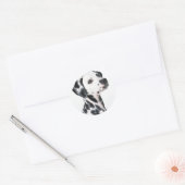 Dalmatiaans Ronde Sticker (Envelop)