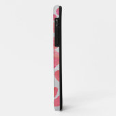 Dalmatiaans Roze en Wit met Monogram Case-Mate iPhone Case (Achterkant/links)