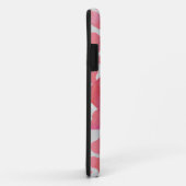 Dalmatiaans Roze en Wit met Monogram Case-Mate iPhone Case (Achterkant/rechts)