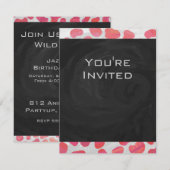 Dalmatiaans Roze en Wit met Monogram Kaart (Voorkant / Achterkant)