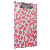 Dalmatiaans Roze en Wit met Monogram Klembord (Rechts)