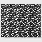 Dalmatiaans | Terug en wit Cadeaupapier (Vlak)