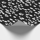 Dalmatiaans | Terug en wit Cadeaupapier (Hoek)
