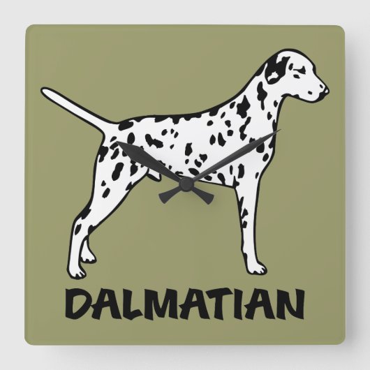 Dalmatiaans Vierkante Klok (Voorkant)