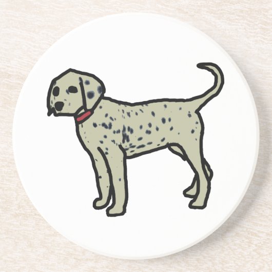 Dalmatiaans Zandsteen Onderzetter (Voorkant)