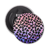 Dalmatiaans zwart-roze afdrukken button flesopener (Voorkant)