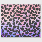Dalmatiaans zwart-roze afdrukken cadeaupapier (Vlak)