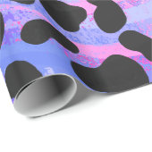 Dalmatiaans zwart-roze afdrukken cadeaupapier (Rol Hoek)