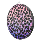 Dalmatiaans zwart-roze afdrukken dartbord (Voorkant Rechts)