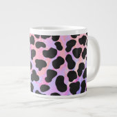 Dalmatiaans zwart-roze afdrukken grote koffiekop (Voorkant rechts)