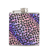 Dalmatiaans zwart-roze afdrukken heupfles (Voorkant)