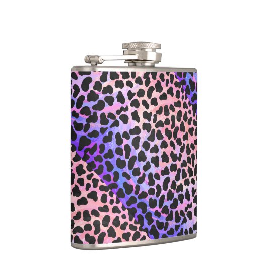 Dalmatiaans zwart-roze afdrukken heupfles (Rechts)