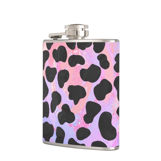 Dalmatiaans zwart-roze afdrukken heupfles (Links)