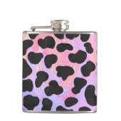 Dalmatiaans zwart-roze afdrukken heupfles (Voorkant)