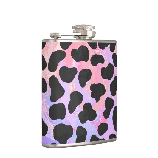 Dalmatiaans zwart-roze afdrukken heupfles (Rechts)