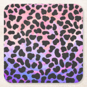 Dalmatiaans zwart-roze afdrukken kartonnen onderzetters (Voorkant)